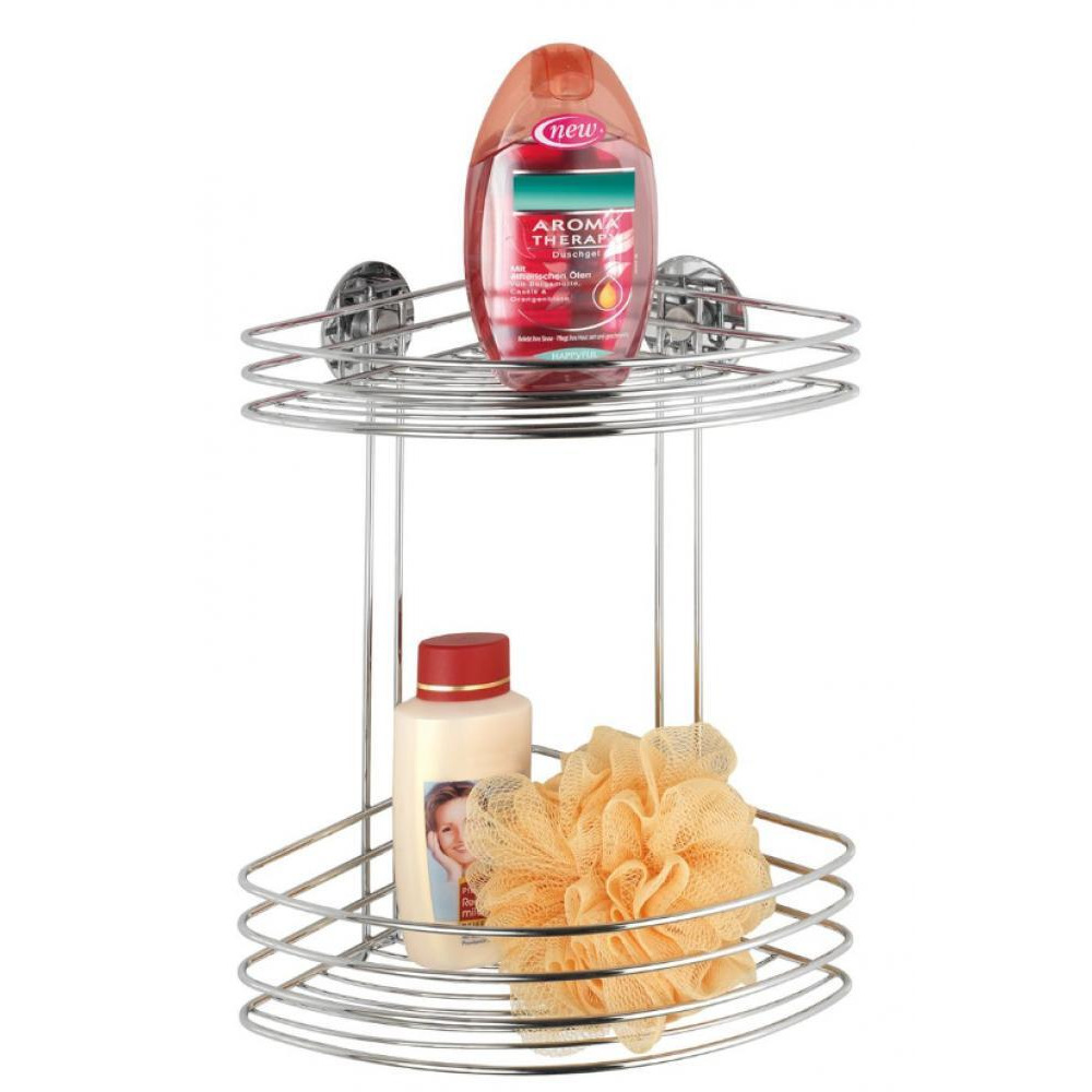 Wenko Turbo-Loc 2-Tier Corner Rack - 1