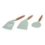 ComCreate / Cooking spoons, Silicone, Wood, Non-stick, 11 pcs  - 5 miniature