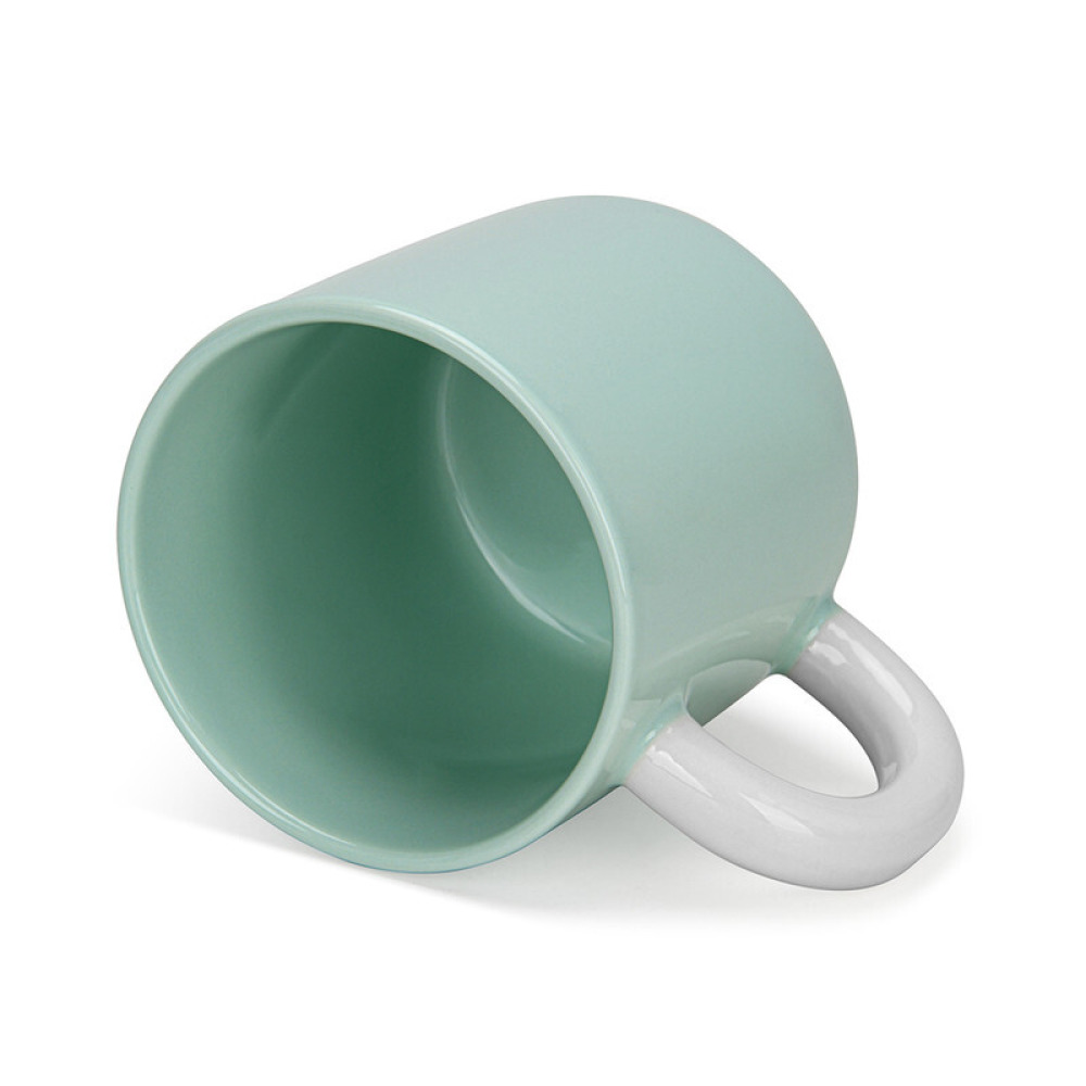 Fissman 2-Piece Mugs 360ml  Green New Bone China - 4