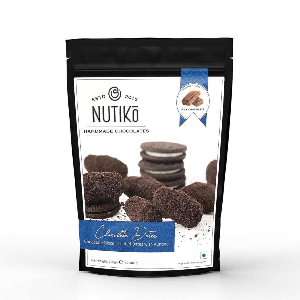 Nutiko Финики В Шоколадном Печенье С Миндалем - 1