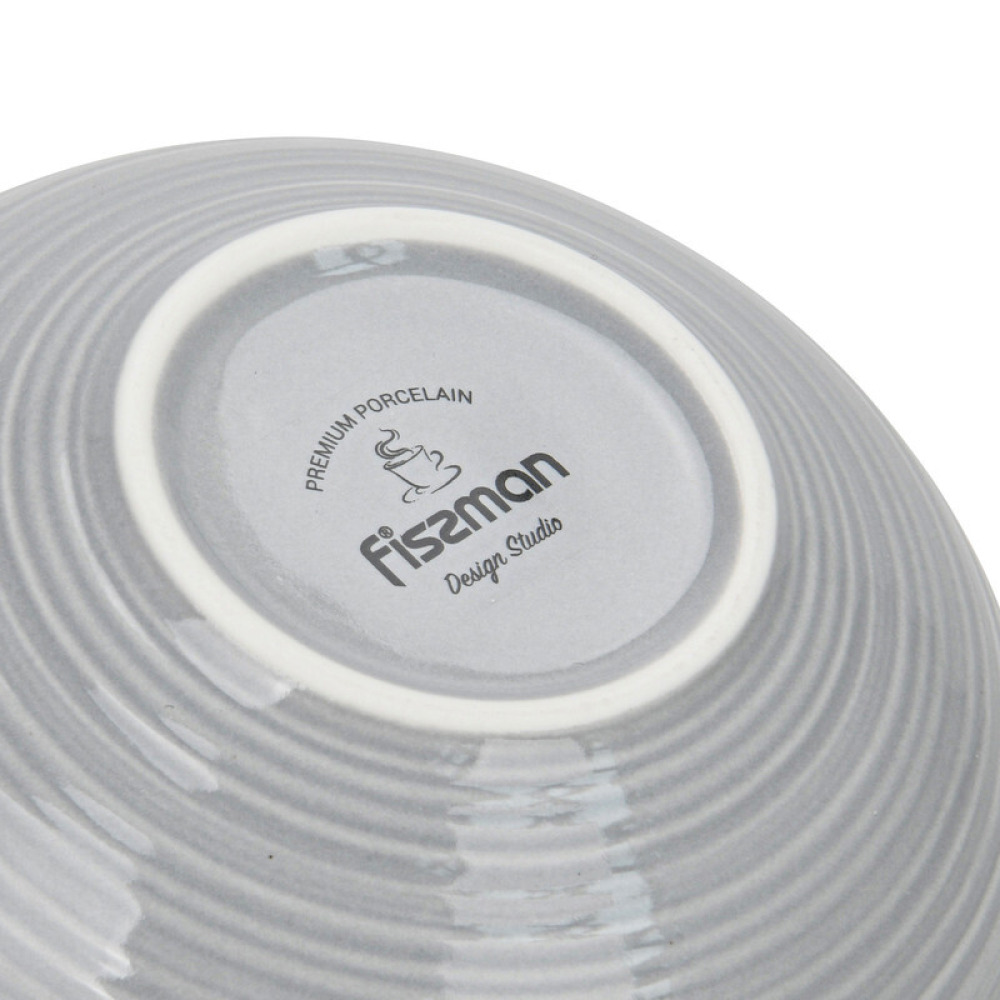 Fissman 2-Piece Bowls Firmina Gray 14.5/620ml New Bone China - 5