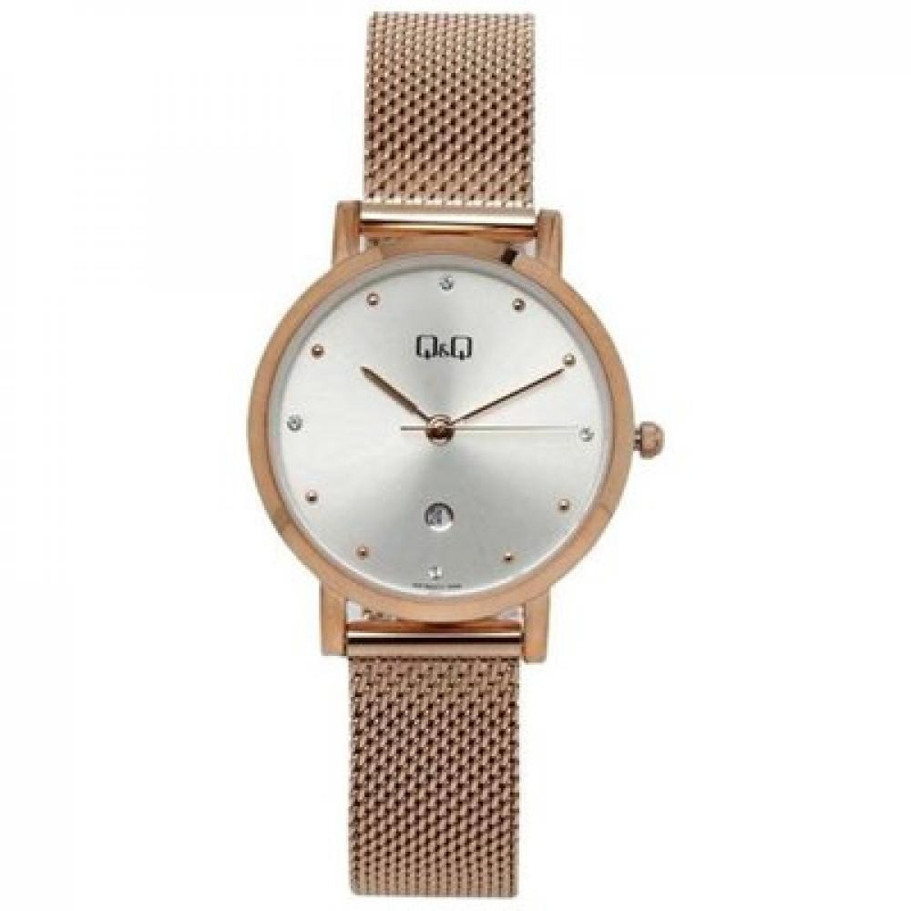 Q\&Q Women's Metal Analog Wristwatch A419J011Y - 30 mm - Gold - 1