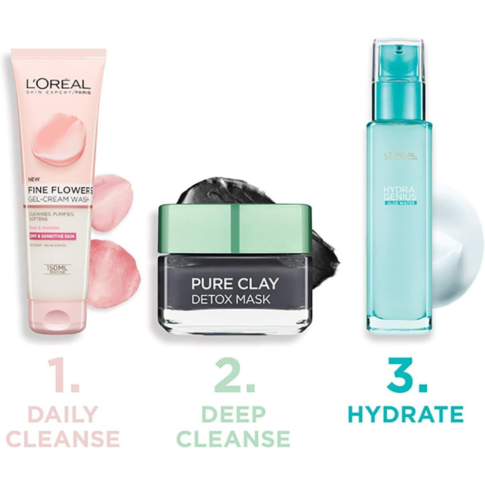 ماء هيدرا جينيوس من لوريال باريس، ترطيب مكثف، الصبار وحمض الهيالورونيك، 70 مل - 6