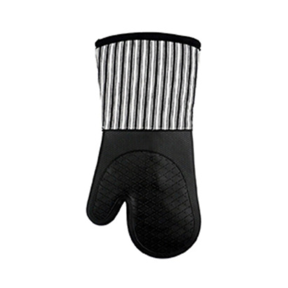 Homesmiths Stripe Black Oven Mitt - 1