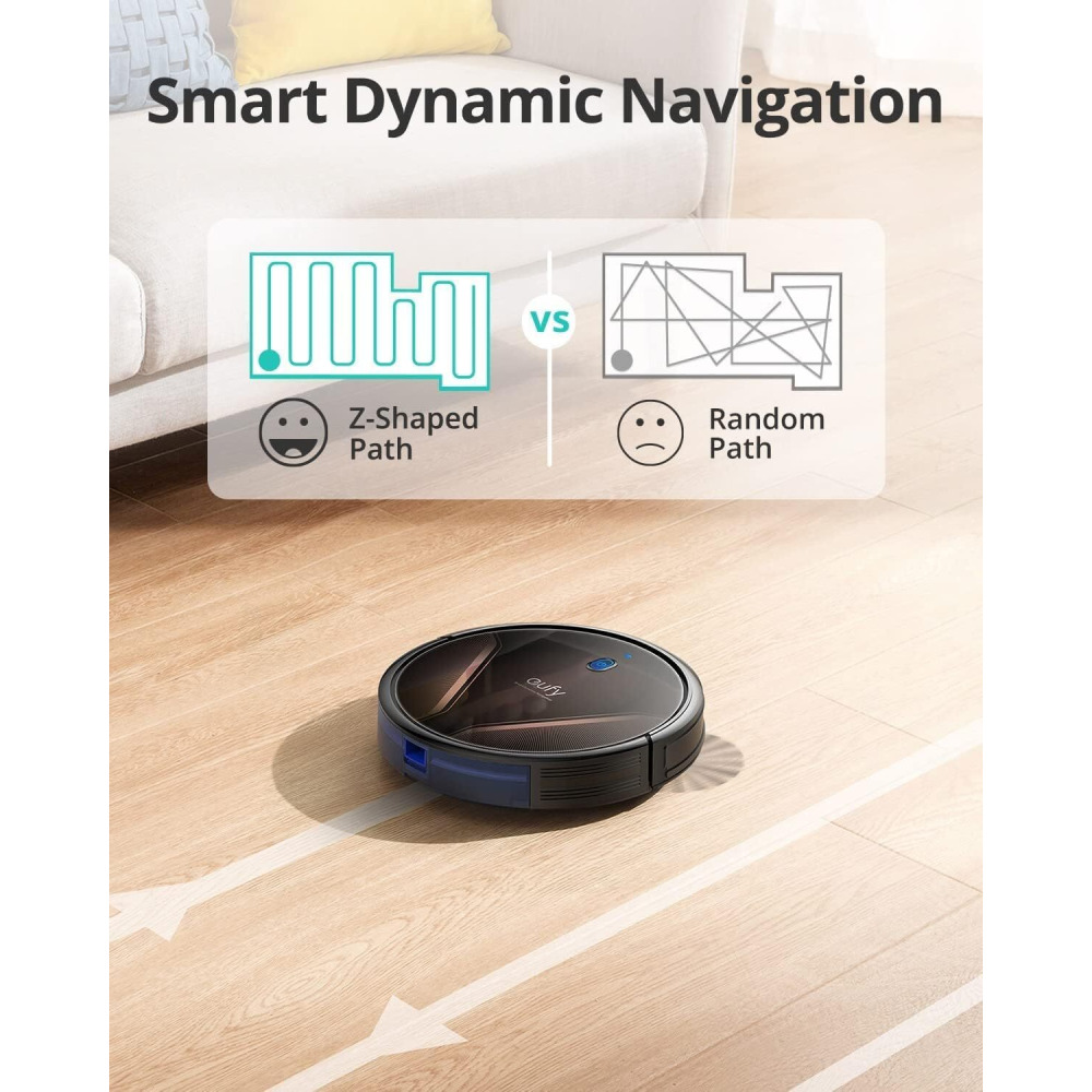 مكنسة كهربائية روبوتية EUFY T2258k11 ROBOVAC G20 HYBRID 2500 Pa باللون الأسود - 3