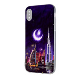 Protective Case Cover for Apple iPhone X / Xs Dubai in the moonlight - 1 miniature