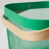 IKEA RISATORP Basket, Dark Green, 25x26x18 cm - 5 miniature