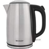 غلاية كهربائية شارب EK-JX43-S3 بملف مخفي، ستانلس ستيل، 1.7 لتر، 3000 وات، فضي - 1 miniature