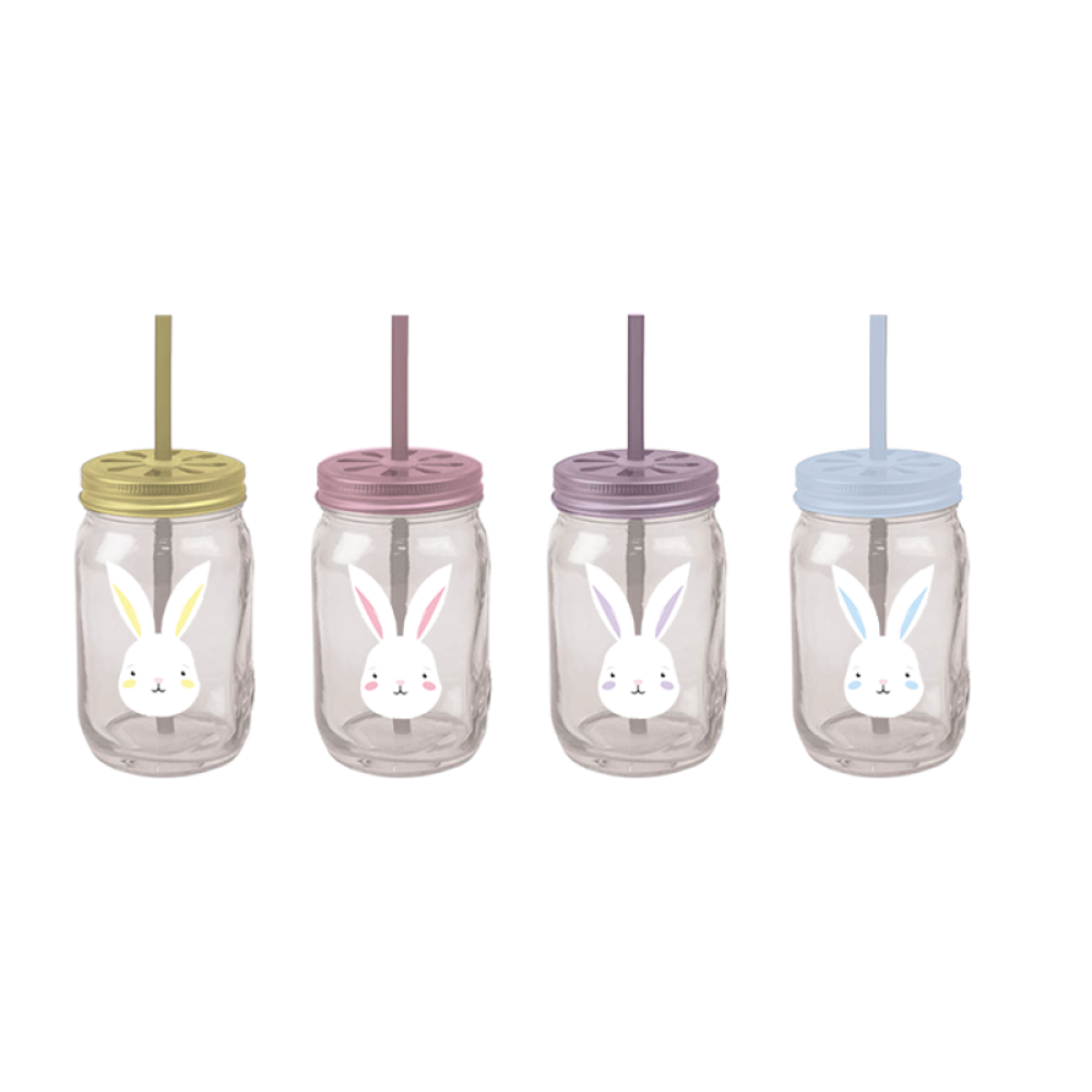 Gems Easter Cup & Straw 500Ml Assorted, 1 Piece - 1