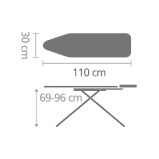 Гладильная Доска Brabantia A, Подставка Для Парового Утюга С АБСТРАКТНЫМИ Листьями, 139529, РАЗМЕР a (110 x 30 см) - 3 miniature