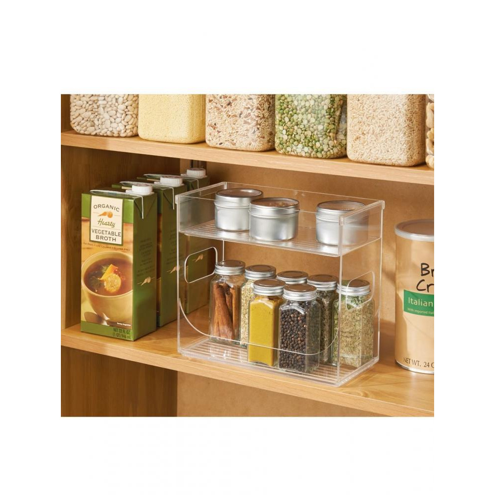 InterDesign Linus Two Tier Spice Rack Clear - 2
