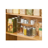 InterDesign Linus Two Tier Spice Rack Clear - 2 miniature