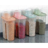 Premify / Cereal containers set, Airtight, BPA free plastic, Rice storage bin/dispenser + measuring cup, 4 pcs - 2 miniature