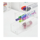 HS Vanity 4 Tiers Acrylic Glasses Display Drawers Clear - 1 miniature