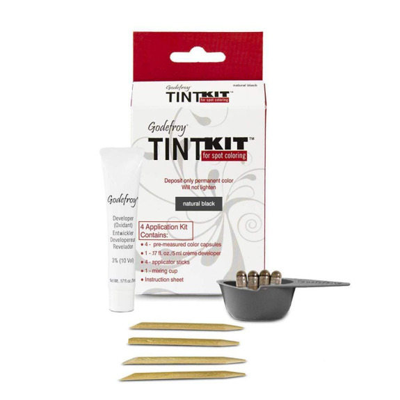 Набор GODEFROY / tint, 4 применения, Натуральный черный