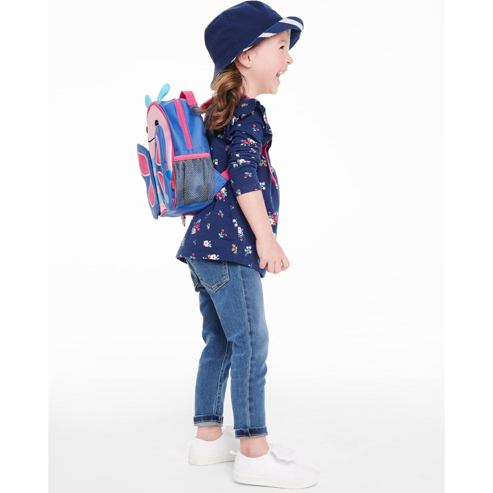 مقود حقيبة ظهر للأطفال الصغار من سكيب هوب، حديقة الحيوان، فراشة - 5