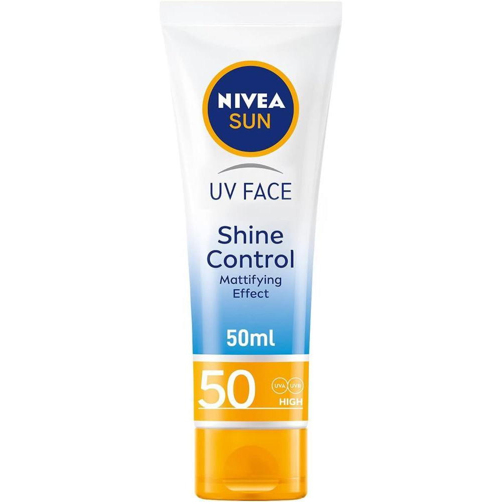 Nivea Sun Face Cream, UV Shine Control Sunscreen Face Protection, SPF 50, 50 ml - 1