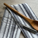 منشفة المطبخ BYFT Orchard Heavy WAFFLE، مقاس 50 × 70 سم، قطن 102 جرامًا للمتر المربع، أبيض ورمادي، مجموعة من 6 قطع - 3 miniature