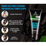 UrbanGabru Charcoal Peel Off Mask for Men and Women - Removes Blackheads and Whiteheads - Active Cooling Effect - Deep Skin Purifying Cleansing, 60 gm - 4 miniature