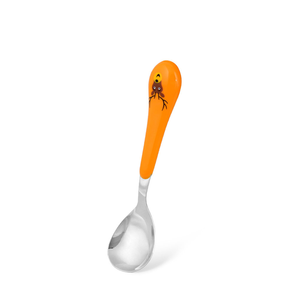 Fissman 3-Piece Stainless Steel Deer Shape Cutlery Set Orange\/Silver 15.5cm - 5