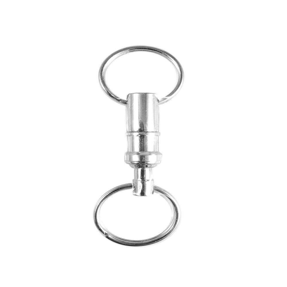 حلقة مفاتيح قابلة للسحب من الفضة من Hy-Ko - 1