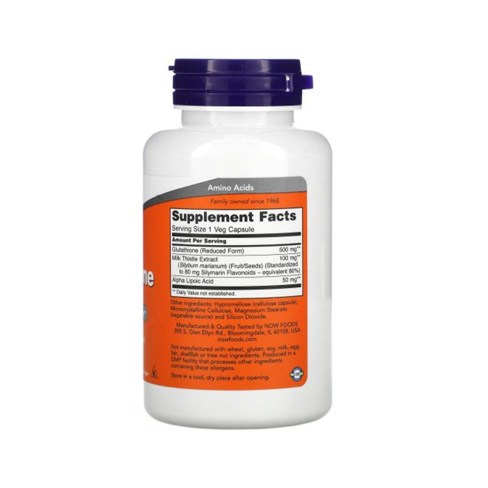 Now Foods Glutathione 500mg 60 Veg Capsules - 2