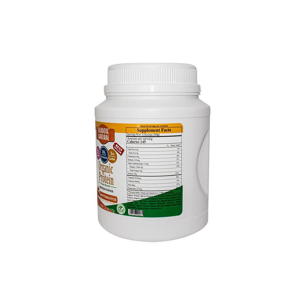 Oladole Natural / Supplements, National plat based organic protein powder, Caramel butterscotch, Vegan - 3