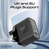 Promate 45W Power Delivery GaNFast™ Charger with Quick Charge 3.0 - 4 miniature