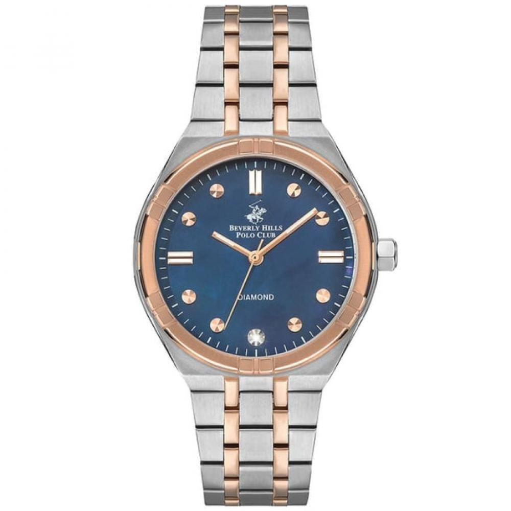 BEVERLY HILLS POLO CLUB Women's Analog Dark Blue Mop Dial Watch - BP3274X.590 - 1
