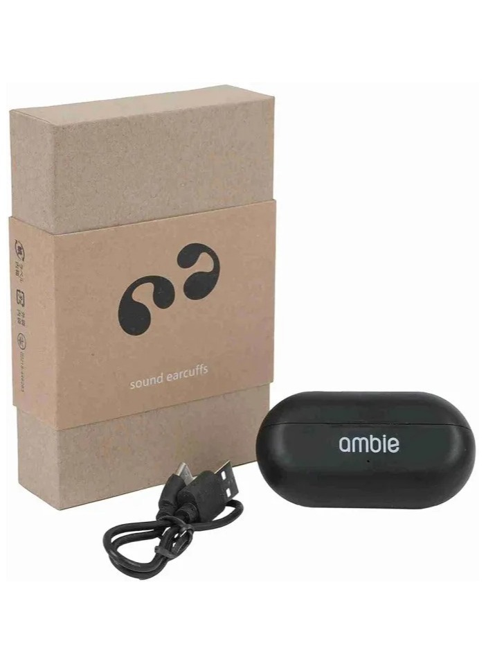 【美品】ambie sound earcuffs AM-TW01 Black ambie AM-TW01 Sound Earcuffs (Ambie Sound Earcuff) Listen