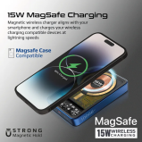 باور بانك لاسلكي شفاف من بروميت ماج سيف، 10000 مللي أمبير/ساعة، منفذ Usb 15 وات، حماية من الشحن الزائد 20 وات، مناسب لأجهزة آيفون 14 وآيباد إير وجالاك - 5 miniature