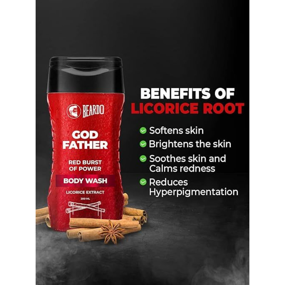 Beardo, Godfather Body Wash for Men, 200 ml - 2
