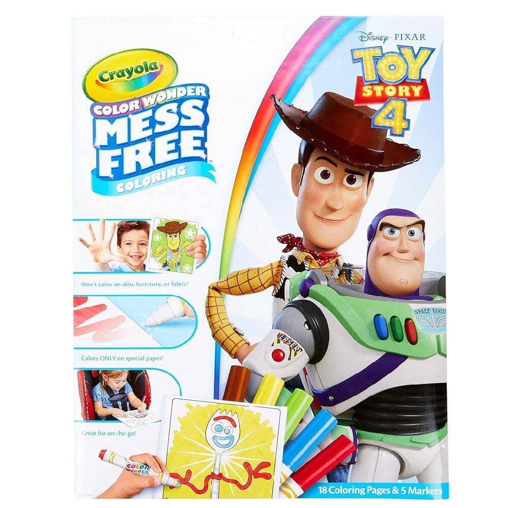 Pad & Markers Crayola Color Wonder Coloring, Toy Story 4 - 1