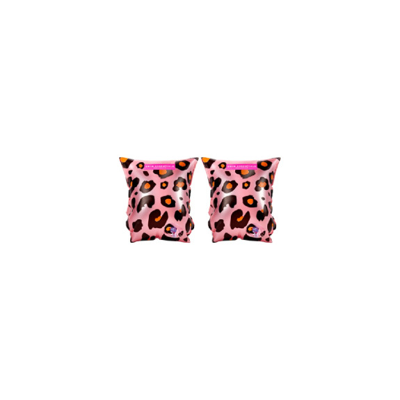 Swim Essentials, Swimming armbands, Rose-gold leopard, Inflatable, 2-6 years
