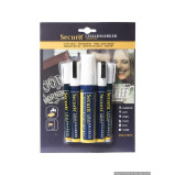 Securit Liquid Chalkmarker White 1 Large, 2 Medium & 2 Small Markers Pack of 5 - 1 miniature