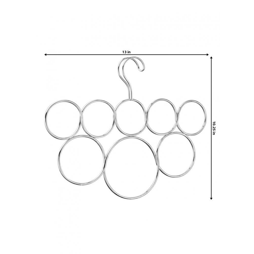 Inter Design Classico 8-Loop Scarf Holder, Chrome - 6
