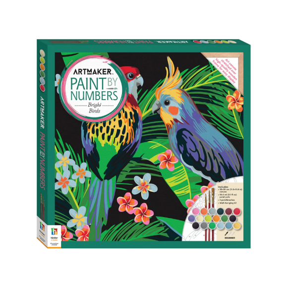 Hinkler Art Maker Краска по Номерам Яркие Птицы