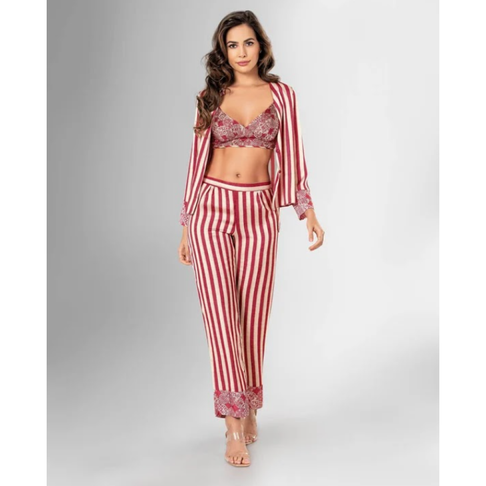 Hidden Beauty Lingerie Woman Red - XL - Pajama Set - 1