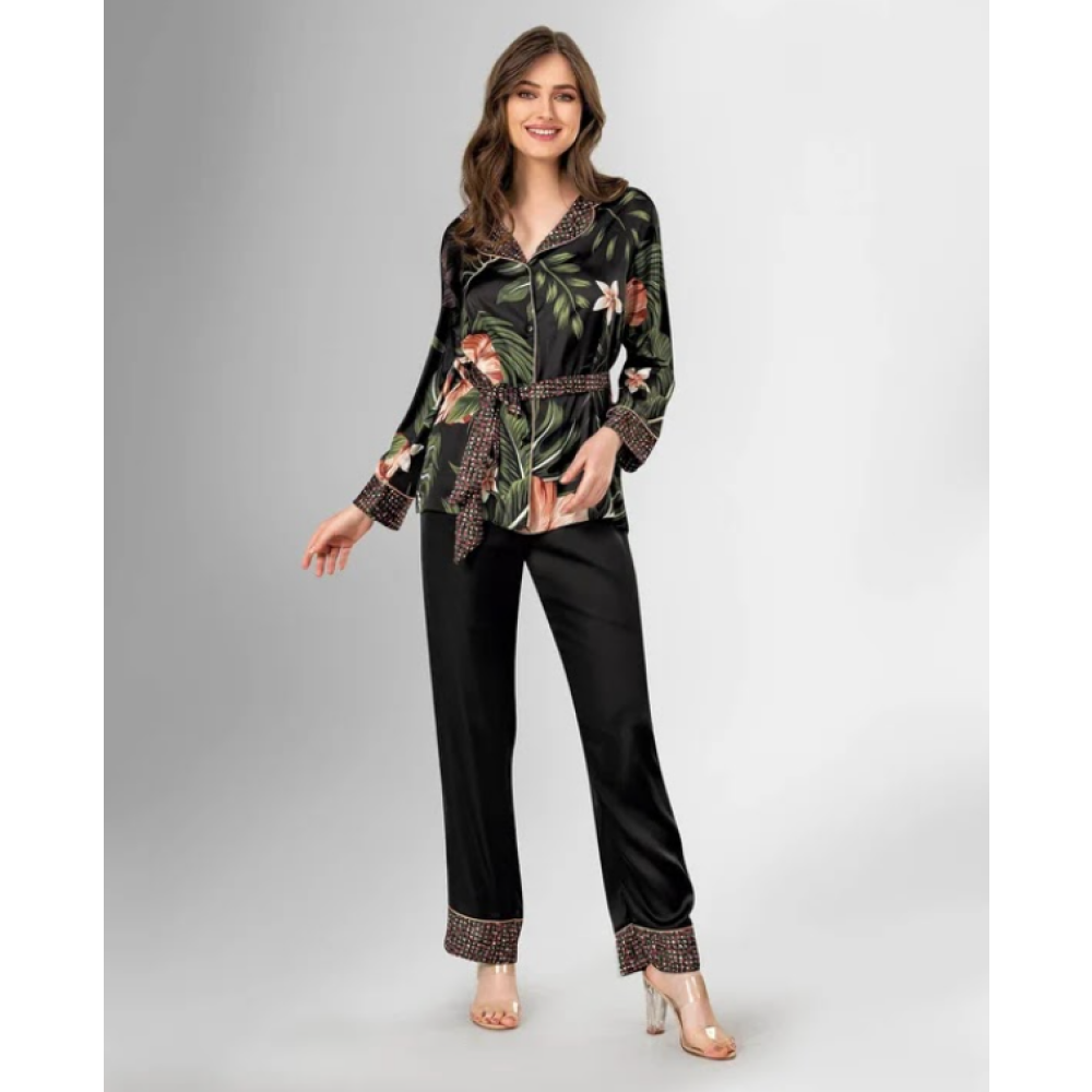 Hidden Beauty Lingerie Woman Black - L - Pajama Set - 1