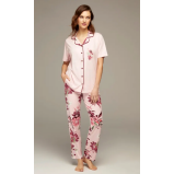 Hidden Beauty Lingerie Homewear Pajama Set, Pink - M - 1 miniature