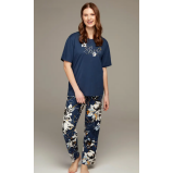 Пижамный Комплект Hidden Beauty Lingerie HOMEWEAR, Темно-Синий - M - 1 miniature