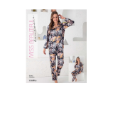 طقم بيجامات منزلي من Hidden BEAUTY Lingerie، متعدد الألوان - XXL - 1 miniature