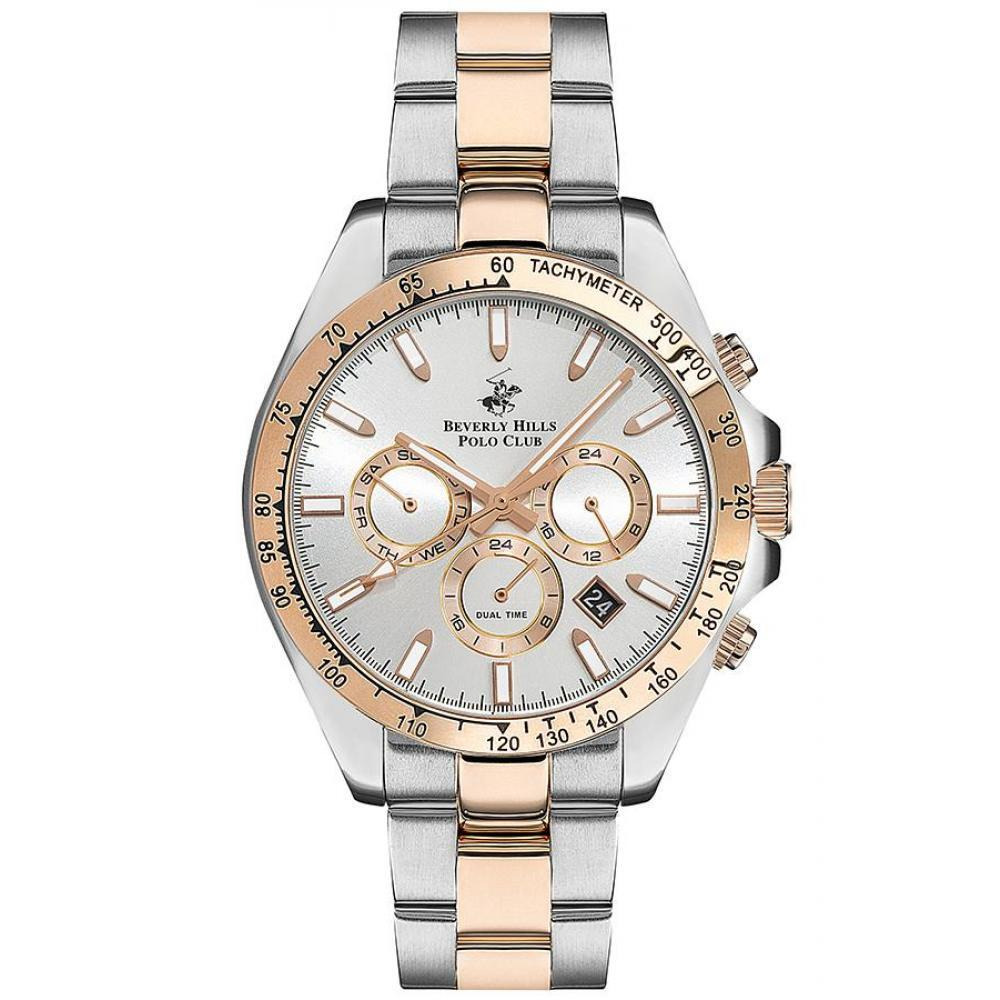 BEVERLY HILLS POLO CLUB Men's Multi Function Silver Dial Watch - BP3127X.530 - 1