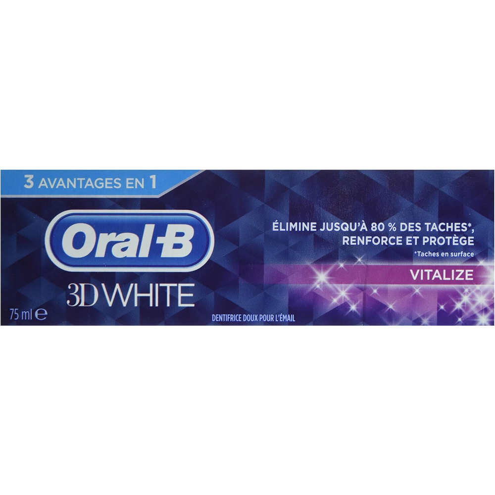 Oral-B, Manual 3D White Vitalize Toothpaste, 75ml - 3
