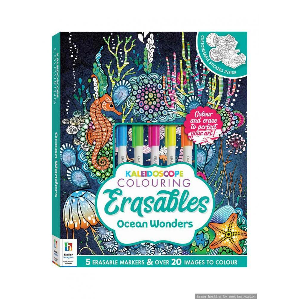 Hinkler Kaleidoscope Coloring Erasables Ocean Wonders - 1