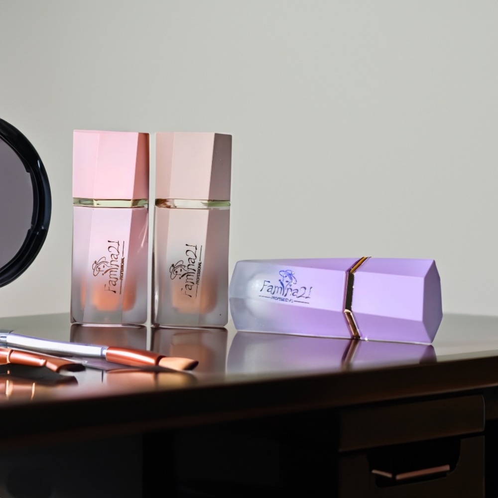 Famina21 - Color Bloom Liquid Blush Matte Finish - Long-wearing Waterproof Gel-Cream Blush with Sponge Tip Applicator (Love Cake) - 3