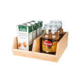 Little Storage Bamboo Stackable Organizer Large with Divider - 1 miniature