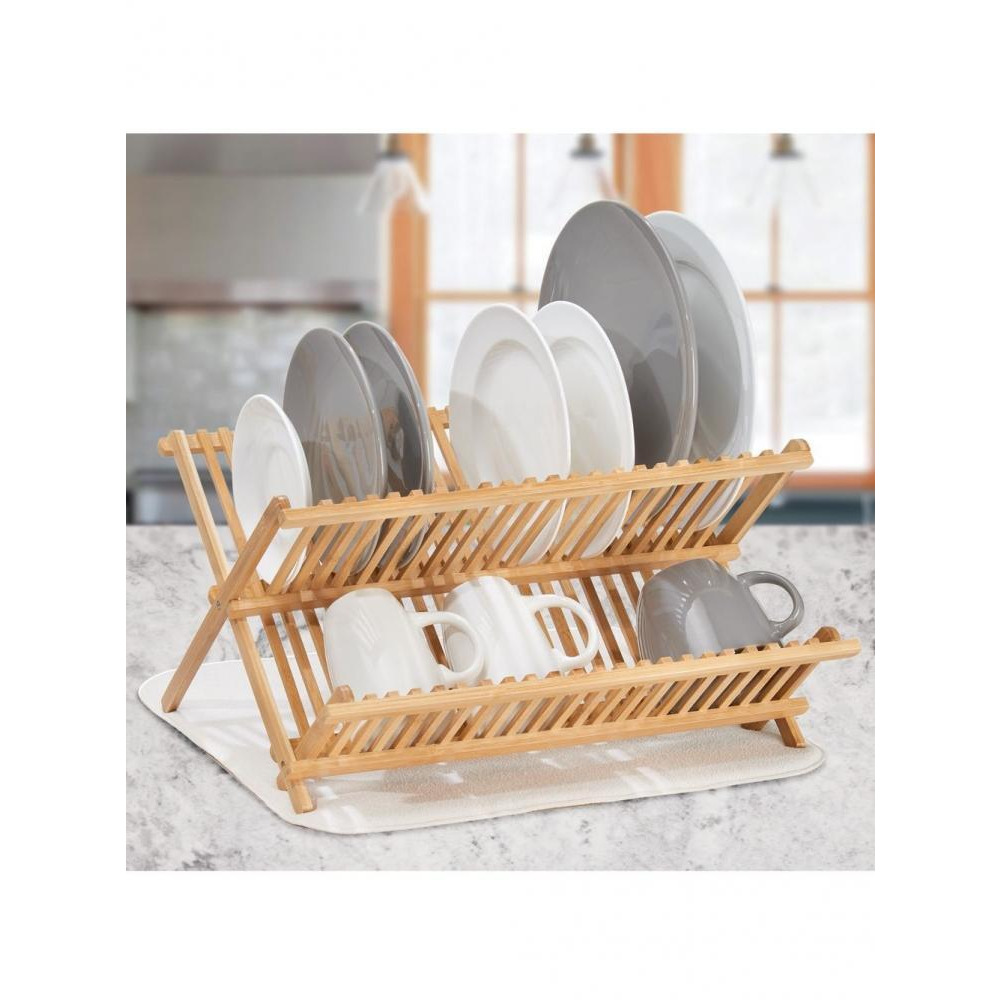 InterDesign Formbu Bamboo Dish Rack - 2