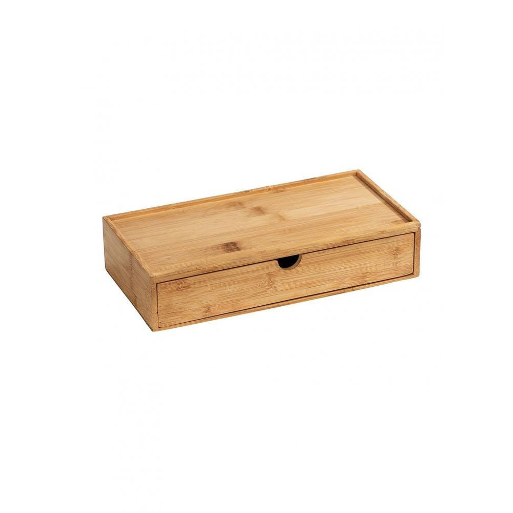Wenko Bathroom Box With Drawer Mod. Terra Bamboo - 1