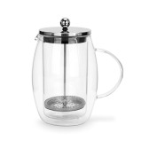 Fissman 1-Liter French Press Coffee Maker, Double Wall Borosilicate Glass BPA Free - 5 miniature